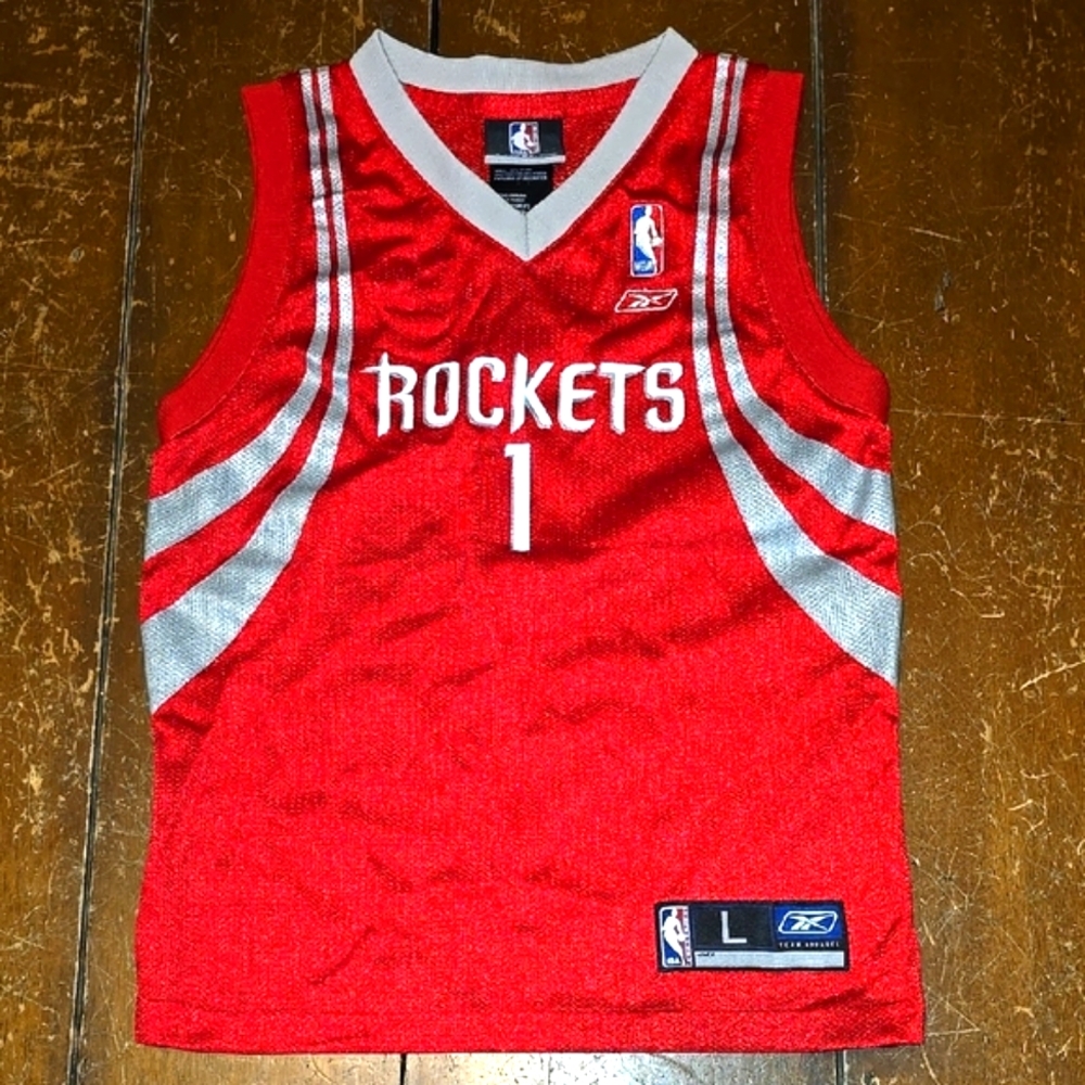 Reebok Houston Rockets #1 Tracy McGrady Jersey Youth L (size 7)